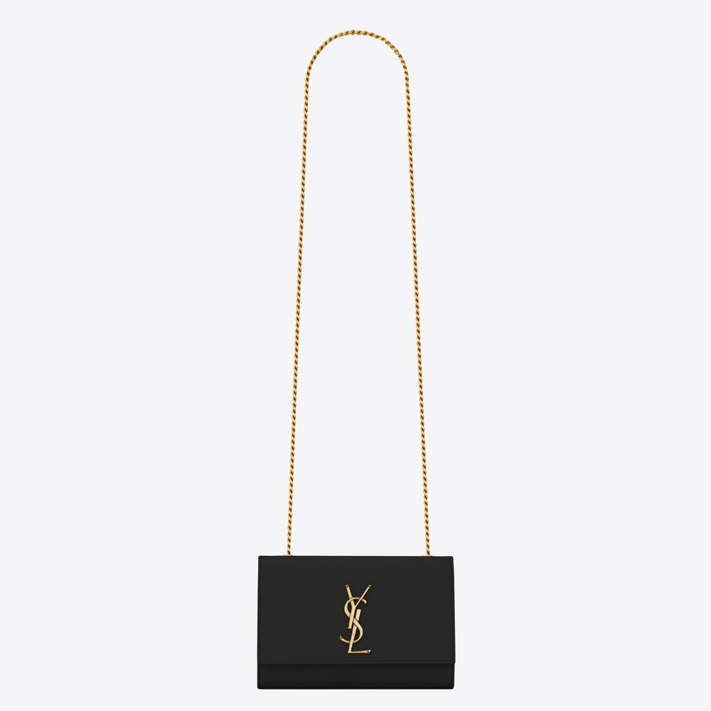 Like New! YSL Saint Laurent KATE CHAIN BAG IN GRAIN DE POUDRE LEATHER MSRP$2268 - Picture 3 of 16